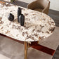 Traditional Luxury Dining Table Marble Oval Dining Table for Home