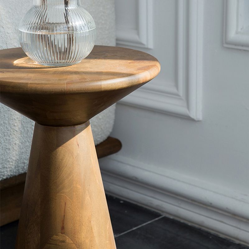 Round Rubberwood End Table Pedestal Side Table for Living Room Clearhalo 'Coffee & Accent Tables' 'End & Side Tables' 'end_side_tables' 'furn' 'furn_end_side_tables' 'Furniture' 'Living Room Furniture' 1200x1200_172b19ae-5a64-4726-b0da-69024f49d88e