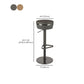 Modern Style Counter Stool Pu Leather Adjustable Height Bar Stool with Footrest Clearhalo 'Bar Furniture' 'Bar Stools' 'bar_stools' 'furn' 'furn_bar_stools' 'Furniture' 'Kitchen & Dining Furniture' 1200x1200_172bf208-3d65-431a-aa7c-f83a58f3133a