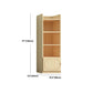 Contemporary Floor Closed Back Book Shelf Wooden Home Shelf Bookcase with Shelves