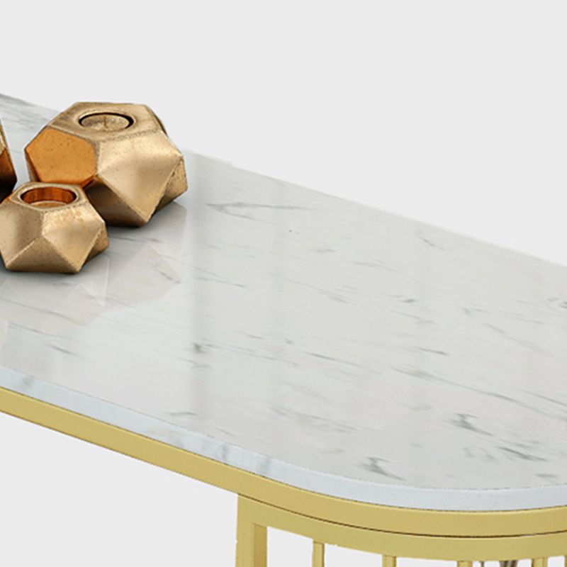 Gouden woonkamer pubhoogte eettafel marmeren hedendaagse bistro tafel met opslag