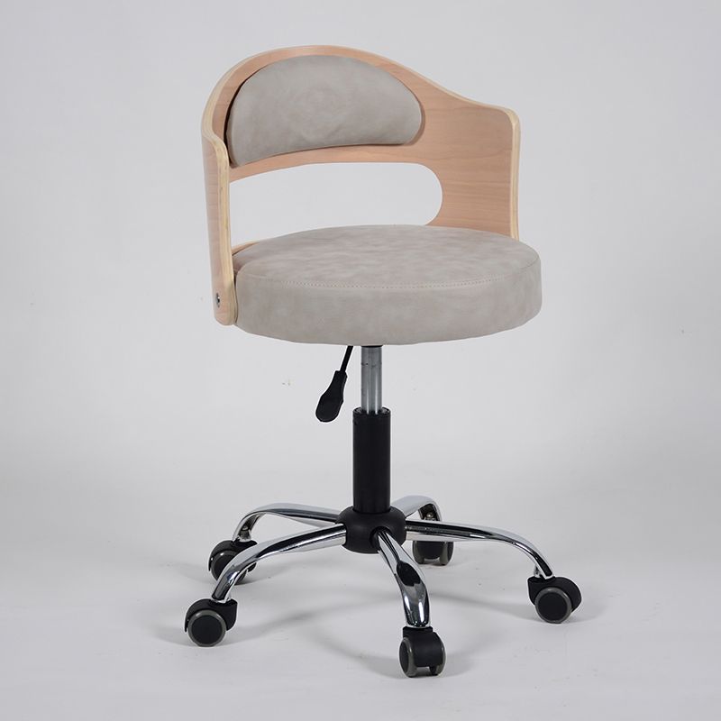 Modern Adjustable Rotatable Counter Stool Steel Study Bar Stool with Cushion and Pulley Clearhalo 'Bar Furniture' 'Bar Stools' 'bar_stools' 'furn' 'furn_bar_stools' 'furniture_bar_stools' 'Kitchen & Dining Furniture' 'kitchen&dining_furn' 'kitchen' 'kitchen_furn' Furniture' 1200x1200_172f80f7-fae4-4e98-bd71-92f236c3a538