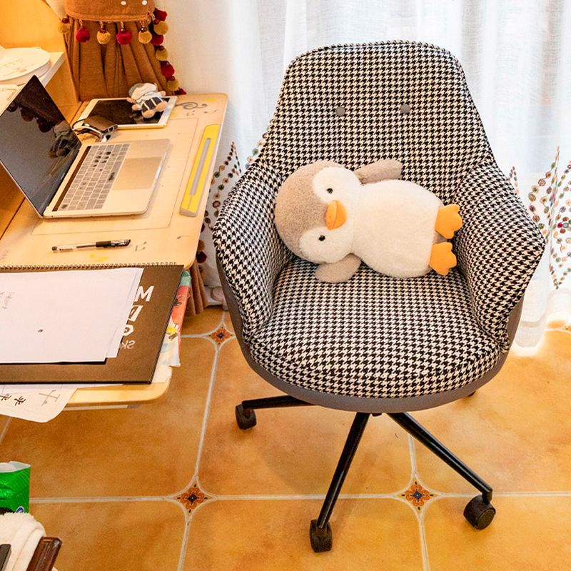 Chaise de bureau moderne sans bras sans chaise ergonomique pénible avec roues