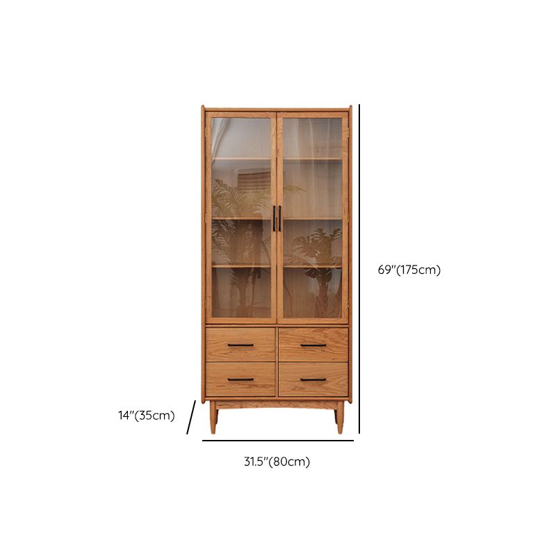 Simplicity Rectangle Storage Cabinet Solid Wood Accent Cabinet Clearhalo 'Cabinets & Chests' 'cabinets_chests' 'furn' 'furn_cabinets_chests' 'Furniture' 'Living Room Furniture' 1200x1200_1731bf16-d001-4e03-b66c-9d0bdb6a756f