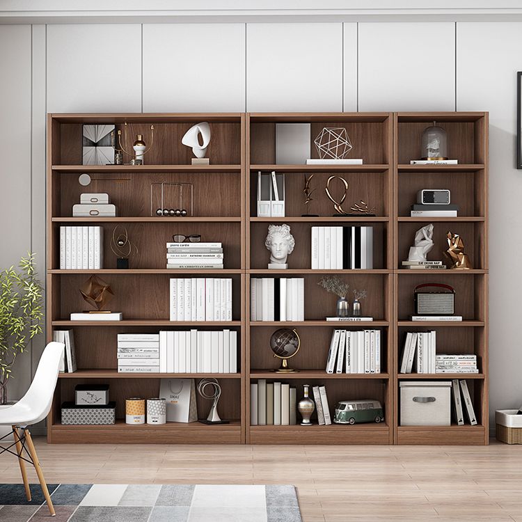 Closed Back Modern Style Bookshelf Wood Bookcase for Office Use Clearhalo 'Bookcases' 'furn' 'furn_bookcases' 'Furniture' 'Office Furniture' 1200x1200_1732b3a7-6e85-4787-b4cf-d186e1ec76a7