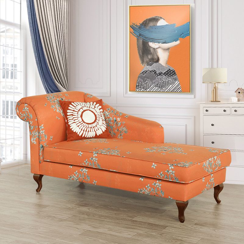 Modern Style Living Room Chaise Rolled Arms Upholstered Chaise Clearhalo 'Chairs & Seating' 'Chaise Lounge' 'chaise_lounge' 'furn' 'furn_chaise_lounge' 'Furniture' 'Living Room Furniture' 1200x1200_17339be1-525e-4f7f-8809-69b96bc9ecb8