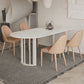 Modern Irregular Sintered Stone Dining Table White Standard Dining Table for Kitchen Clearhalo ' dining_table' 'Dining Tables & Seating' 'Dining Tables' 'furn' 'furn_dining_table' 'Furniture' 'furniture_dining_table' 'Kitchen & Dining Furniture' 'kitchen&dining_furn' 'kitchen' 'kitchen_dining_table' 1200x1200_1734b879-3836-4e61-b7f8-8a3eb5977c0a