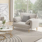 Scandinavian White Standard Sofa Squre Arm Couch with Loose Back Clearhalo 'furn' 'furn_sofas' 'Furniture' 'furniture_sofas' 'Living Room Furniture' 'Sofa' 'sofas' 1200x1200_173569ae-2d23-4b66-bdd0-c33cbfdc51b8