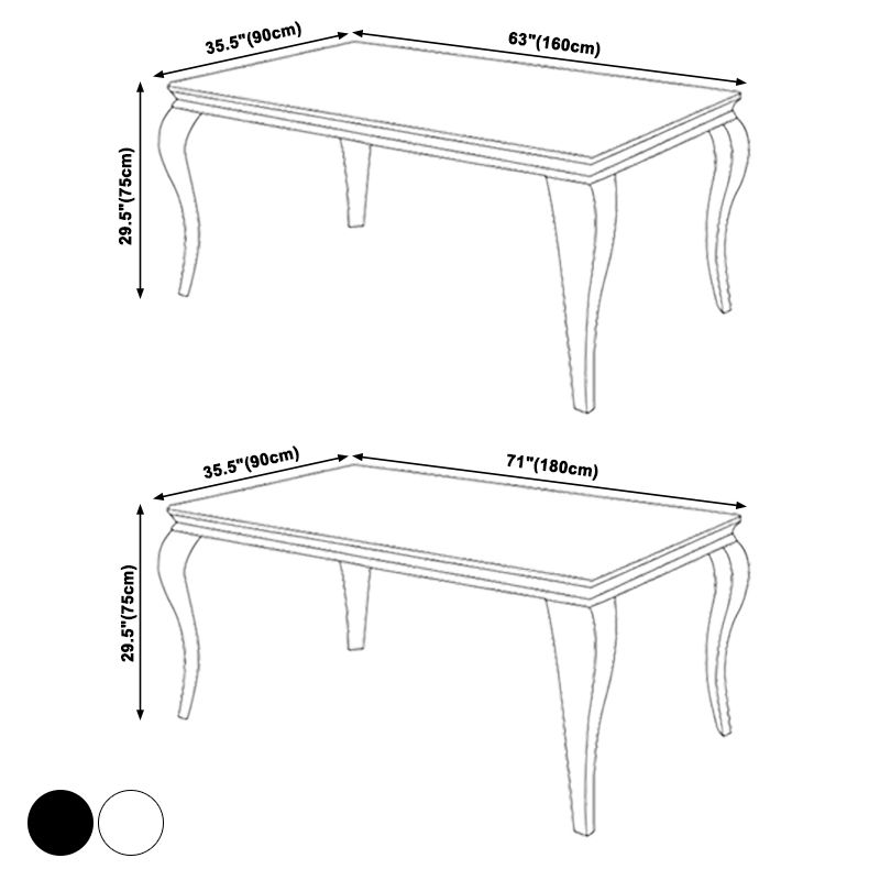 Traditional Luxury Stone Table Rectangle Stainless Steel Dining Table for Home Clearhalo ' dining_table' 'Dining Tables & Seating' 'Dining Tables' 'furn' 'furn_dining_table' 'Furniture' 'furniture_dining_table' 'Kitchen & Dining Furniture' 'kitchen&dining_furn' 'kitchen' 'kitchen_dining_table' 1200x1200_17362974-a66e-4049-9c2d-08c5fe7c52ff