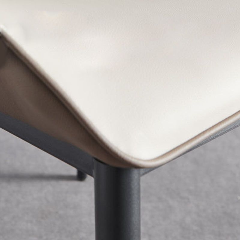 Sedia da pranzo in metallo contemporaneo braccio laterale in vena