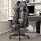 Moderner Bürostuhl, verstellbare Sitzhöhe, drehbarer Schreibtischstuhl aus Kunstleder mit Rollen