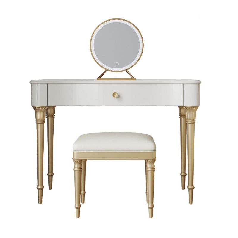 15 "brede glam make-up ijdelheid vaste houten kleedtafel met lade