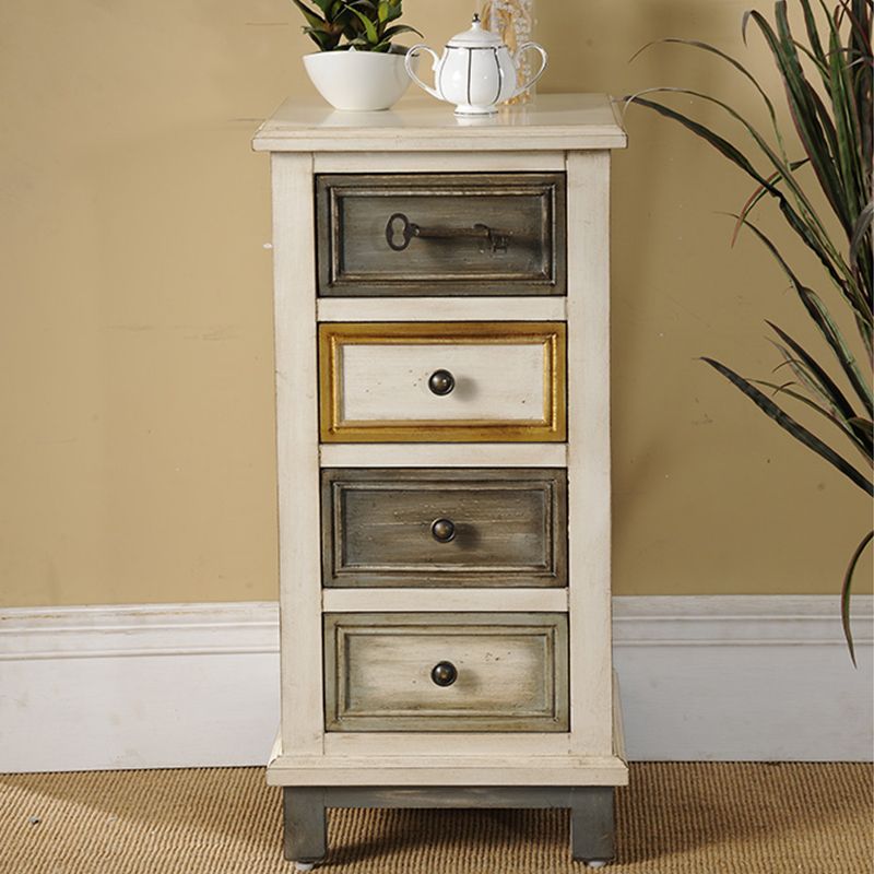 Rectangle accent industriel armoire en bois suspendu en bois armoire avec tiroir