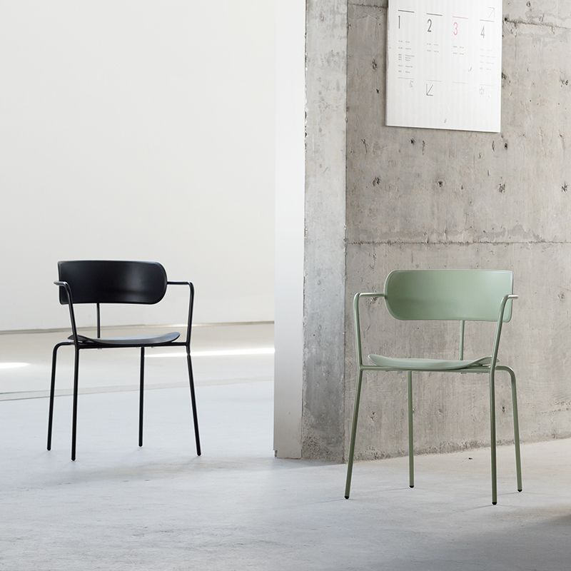 Industrial Style Metal Dining Chairs Stackable Dining Chairs for Kitchen Clearhalo ' kitchen&dining_furn' 'Dining Chairs' 'Dining Tables & Seating' 'dining_chair' 'furn' 'furn_dining_chair' 'Furniture' 'furniture_dining_chair' 'Kitchen & Dining Furniture' 'kitchen' 1200x1200_173f20ff-0d24-4edc-9479-5d294d217240