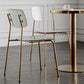 Glam Style Plastic Dining Armless Chairs Stacking Open Back Dining Chair Clearhalo ' kitchen&dining_furn' 'Dining Chairs' 'Dining Tables & Seating' 'dining_chair' 'furn' 'furn_dining_chair' 'Furniture' 'furniture_dining_chair' 'Kitchen & Dining Furniture' 'kitchen' 1200x1200_17409bfc-d637-484a-a61d-dafe07527193