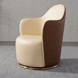 Round Base Style Side Chair Leather Lounge Chair for Living Room Clearhalo 'Accent Chairs' 'accent_chairs' 'Chairs & Seating' 'furn' 'furn_accent_chairs' 'Furniture' 'Living Room Furniture' 1200x1200_1741fe21-98e8-48e5-a52a-f3d243578acd