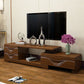 Traditionele tv -media staan ​​met laden Rubberwood Media Console