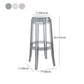 Nordic Style 30-inch Barstool Transparent Plastic Bar Stool for Dinning Room Clearhalo 'Bar Furniture' 'Bar Stools' 'bar_stools' 'furniture_bar_stools' 'Kitchen & Dining Furniture' 'kitchen&dining_furn' 'kitchen' 'kitchen_furn' Furniture' 1200x1200_1742fd9d-163b-4e16-ab25-3233e9cfe8ff