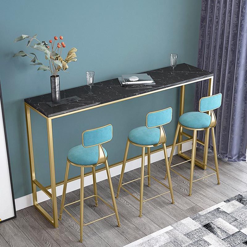 Nordic Bar Table 42-inch Height Artificial Marble Top Bar Table Clearhalo 'Bar Furniture' 'Bar Tables' 'bar_tables' 'furn' 'furn_bar_tables' 'Furniture' 'furniture_bar_tables' 'Kitchen & Dining Furniture' 1200x1200_1744dd75-b094-4709-8e5a-7eb2d83ef81f