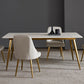 Traditional Luxury Rectangle Dining Table White Sintered Stone Table with 4 Gold Legs Clearhalo ' dining_table' 'Dining Tables & Seating' 'Dining Tables' 'furn' 'furn_dining_table' 'Furniture' 'furniture_dining_table' 'Kitchen & Dining Furniture' 'kitchen&dining_furn' 'kitchen' 'kitchen_dining_table' 1200x1200_1745934b-71b2-4dd4-ac22-ac940c2d2e19