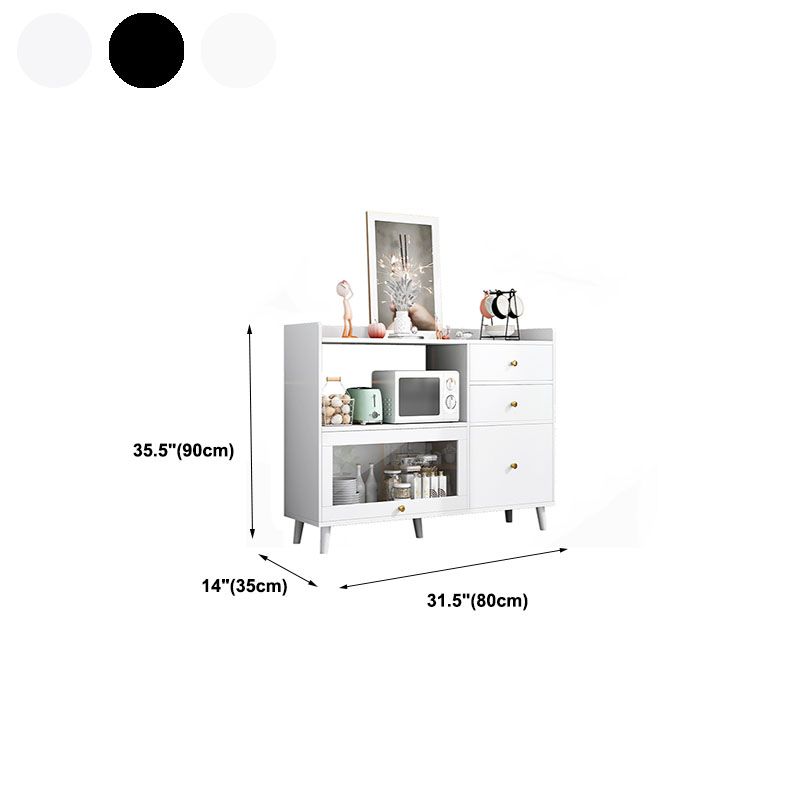Door and Drawer Sideboard Modern Engineered Wood Sideboard for Dining Room Clearhalo 'buffet_sideboard' 'Buffets & Sideboards' 'furn' 'furn_buffet_sideboard' 'Furniture' 'Kitchen & Dining Furniture' 1200x1200_1745b483-536f-46c8-b201-573355d587f8