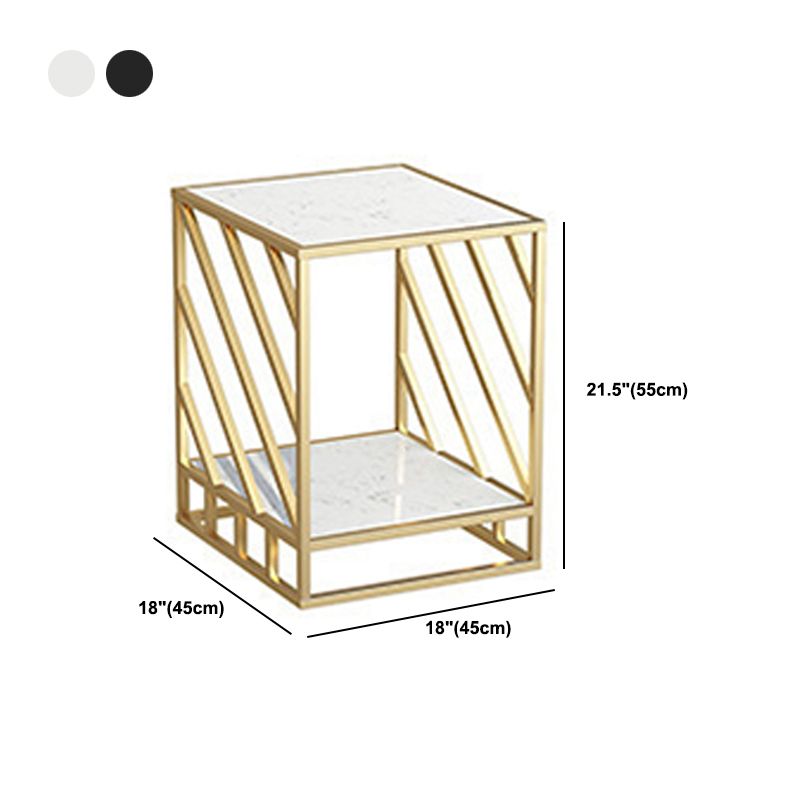 Mesa de acento de la mesa de acento inferior al gabinete de metal de metal para dormitorio