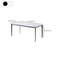 Contemporary Sintered Stone Dining Table Rectangle Table with Metal Legs for Home Use Clearhalo 'Dining Tables & Seating' 'Dining Tables' 'dining_table' 'furn' 'furn_dining_table' 'Furniture' 'Kitchen & Dining Furniture' 1200x1200_174a0827-0969-4f22-a177-88e688013f24