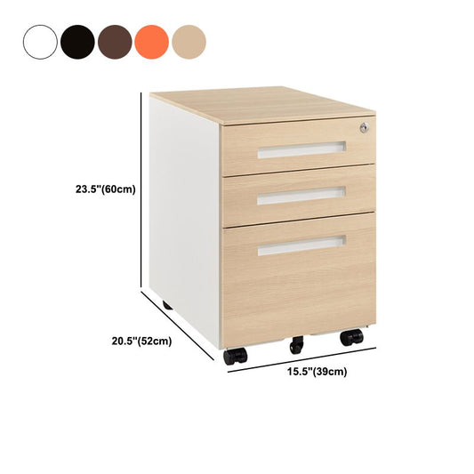 Armoires de fichiers contemporaines verrouillage de clés en acier.