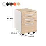 Zeitgenössische Aktenschränke Stahlrahmenschlüsselschloss Mobile Aktenschrank mit Rädern