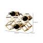 Metal Countertop Wine Glass Rack Modern Stackable Wine Bottle Holder in Gold Clearhalo 'furn' 'furn_wine_racks' 'Furniture' 'Kitchen & Dining Furniture' 'Wine Racks' 'wine_racks' 1200x1200_174fa1f7-3829-4307-a11d-046438f69e52