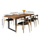 Rectangle Industrial Style DiningRoomTableSet Solid Wood Top DiningSet with 4 Legs Table Clearhalo 'Dining Room Sets' 'Dining Tables & Seating' 'dining_room_set' 'furn' 'furn_dining_room_set' 'Furniture' 'furniture_dining_room_set' 'Kitchen & Dining Furniture' 'kitchen&dining_furn' 'kitchen' 1200x1200_17530a75-d646-47bd-b434-1d3bd11c2f77