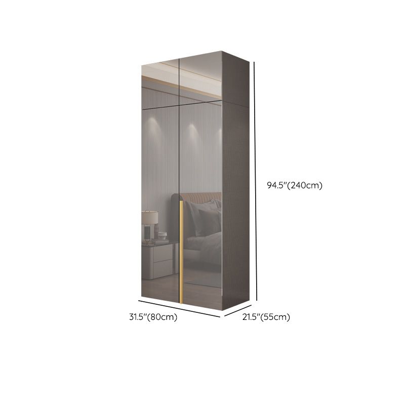 Slaapkamer Moderne opbergkast houten garderobe kast met kledingstaaf