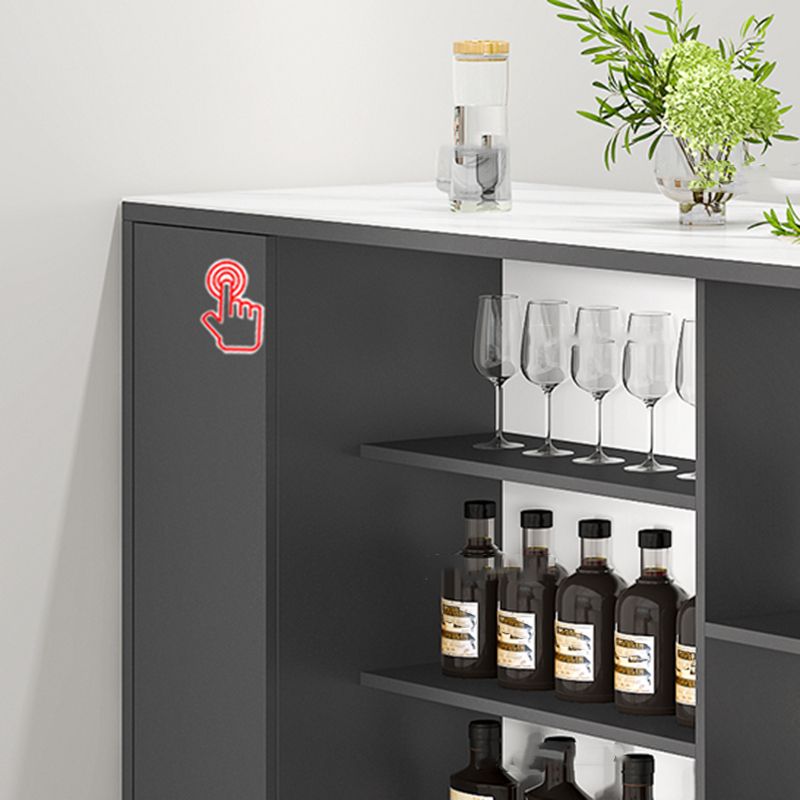 Modern Style Stone Rectangle Bistro Bar Desk Table for Living Room Clearhalo 'Bar Furniture' 'Bar Tables' 'bar_tables' 'furn' 'furn_bar_tables' 'Furniture' 'Kitchen & Dining Furniture' 1200x1200_1755a7e5-d859-4d42-a9bb-edcc5aa92e9b