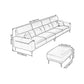Dark Gray Genuine Leather Sofa and Chaise Pillow Top Arm Sectional for Living Room Clearhalo 'furn' 'furn_sectionals' 'Furniture' 'furniture_sectionals' 'Living Room Furniture' 'Sectionals' 1200x1200_1758c766-7a27-427f-b1c3-dc8289021ab1