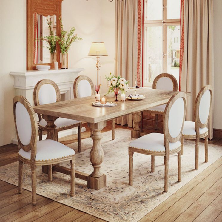 Farmhouse Style 1/2/4/7 Pieces Dining Set Solid Wood Dining Table with Chairs Clearhalo 'Dining Room Sets' 'Dining Tables & Seating' 'dining_room_set' 'furn' 'furn_dining_room_set' 'Furniture' 'furniture_dining_room_set' 'Kitchen & Dining Furniture' 'kitchen&dining_furn' 'kitchen' 1200x1200_175bab09-0606-4bd2-be78-ba0627fecbf3
