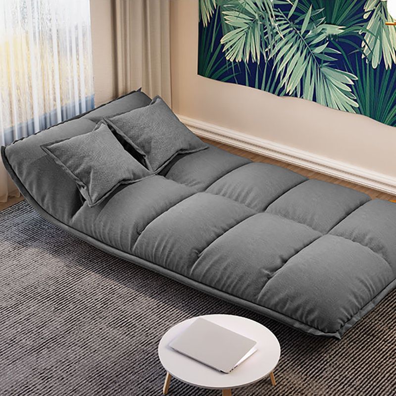 Contemporary Tight Back Convertible Sleeper Sofa Fabric Armless Solid Color Sofa Clearhalo 'furn' 'furn_sofas' 'Furniture' 'furniture_sofas' 'kitchen' 'kitchen_sofas' 'Living Room Furniture' 'Sofa' 'sofas' 1200x1200_1762292a-2bcb-4e74-bea4-274bbfde3fca