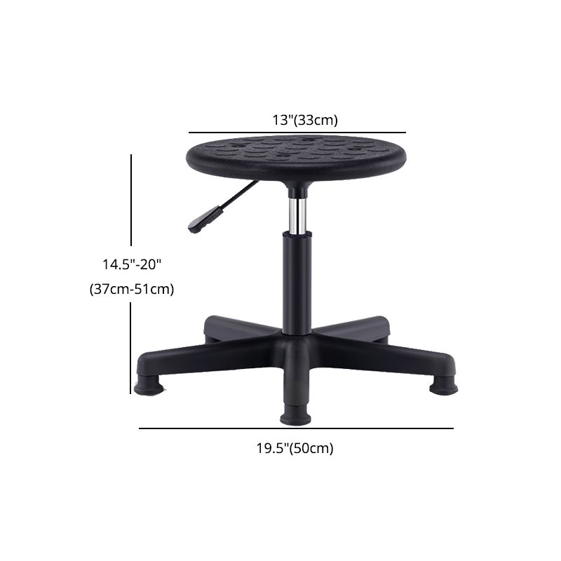 Modern Rotatable Adjustable Counter Stool Steel Lab Bar Stool with Leather Cushion Clearhalo 'Bar Furniture' 'Bar Stools' 'bar_stools' 'furn' 'furn_bar_stools' 'furniture_bar_stools' 'Kitchen & Dining Furniture' 'kitchen&dining_furn' 'kitchen' 'kitchen_furn' Furniture' 1200x1200_17630a24-8cd3-4172-9f72-6d08c39cdd97
