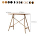 Modern Living Room Rectangle Wooden Trestle Bar Dining Table