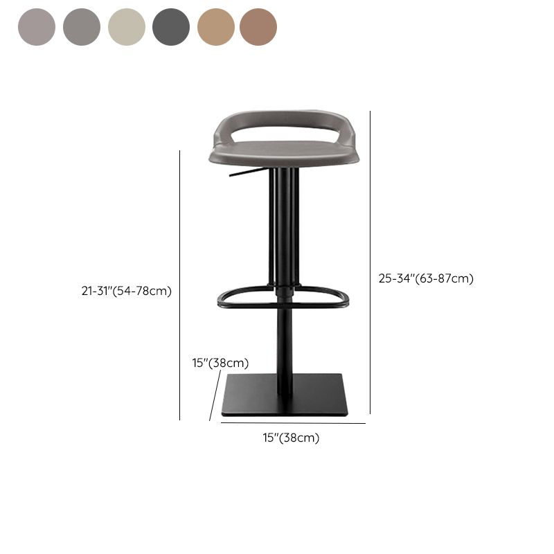 Industrial Leather Bar Stool Backrest Adjustable Counter Stool for Bristol