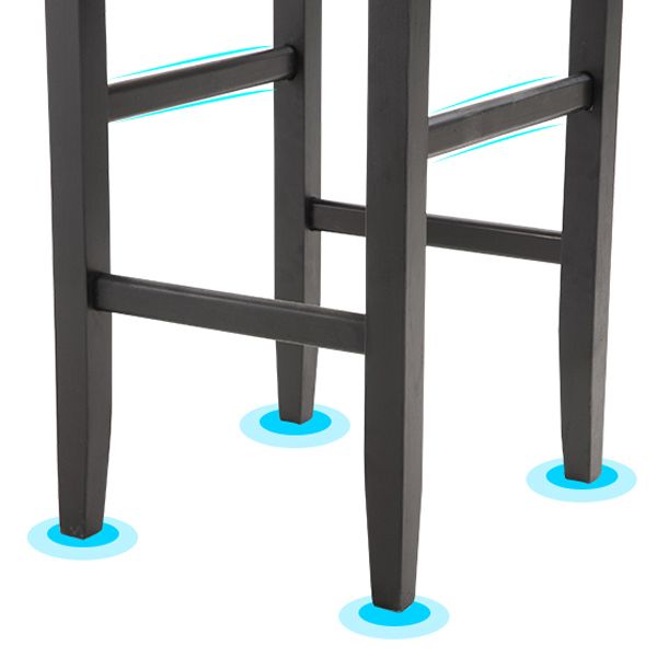 Modern Leather Solid Wood Barstool Bristol Bar Stool with Footrest and Low Back Clearhalo 'Bar Furniture' 'Bar Stools' 'bar_stools' 'furn' 'furn_bar_stools' 'furniture_bar_stools' 'Kitchen & Dining Furniture' 'kitchen&dining_furn' 'kitchen' 'kitchen_furn' Furniture' 1200x1200_176e10c8-62f2-414e-8184-a5432c60bba2