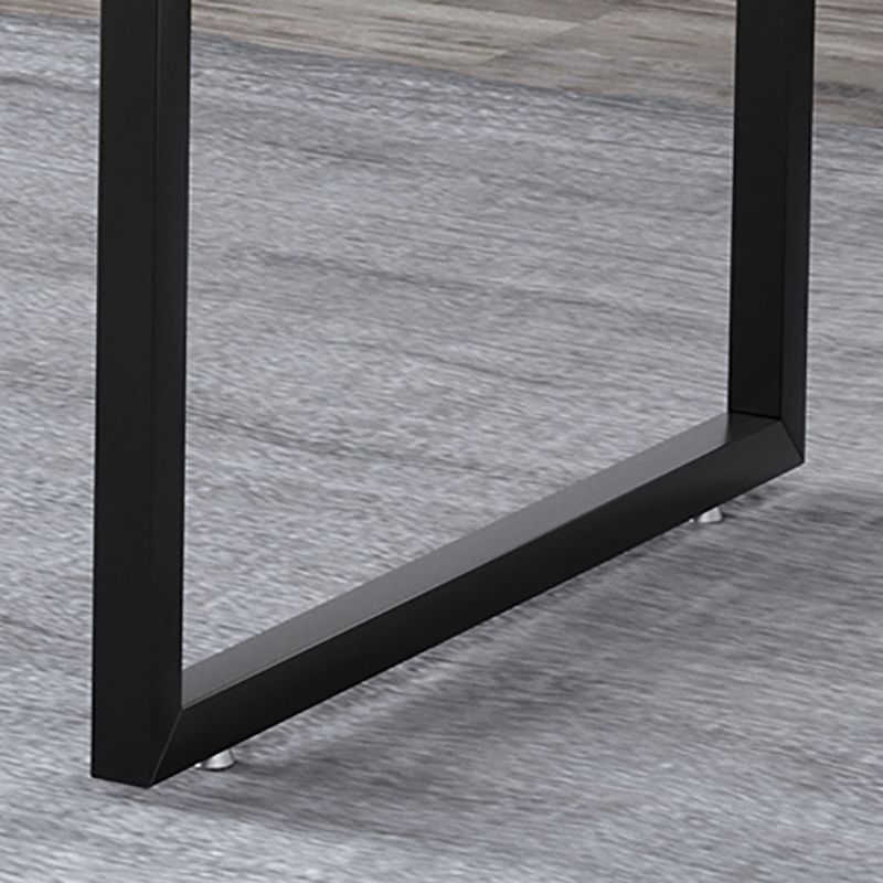 Stone Modern Rectangular Writing Desk Home Office Bureau avec des jambes en métal