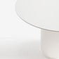 Round Dining Table Modern Black-white Furniture with Pedestal Base for Home