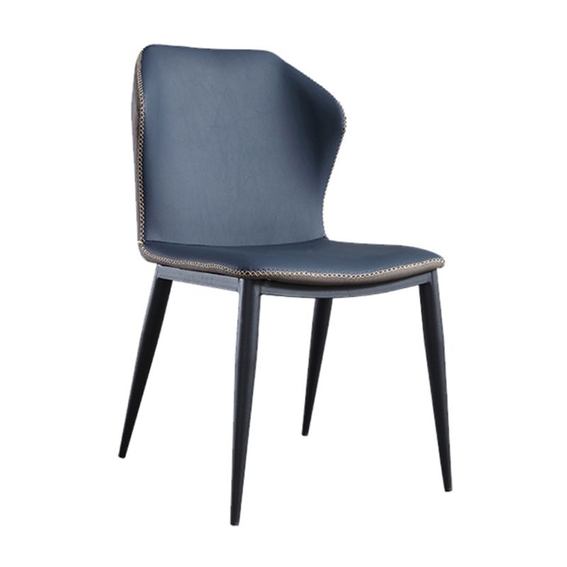 Contemporary Chair Faux Leather Dining Room Wingback Parsons Chair Clearhalo 'Dining Chairs' 'Dining Tables & Seating' 'dining_chair' 'furn' 'furn_dining_chair' 'Furniture' 'Kitchen & Dining Furniture' 1200x1200_1772b7b2-edb3-4cb6-8b71-b6cca9a7f3b1