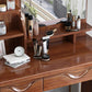 Traditional Makeup Table with 2 Drawers 15.75" Wide Vanity Tables with Mirror