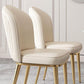 Kitchen Dining Chairs Faux Leather Side Chairs with Gold Metal Legs Clearhalo 'Dining Chairs' 'Dining Tables & Seating' 'dining_chair' 'furn' 'furn_dining_chair' 'Furniture' 'Kitchen & Dining Furniture' 1200x1200_177495a7-51fa-4d7f-9e23-546c00c01008