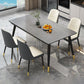 Industrial Style Home Sintered Stone Dining Table Rectangle Table with 4 Legs Carbon Steel Base Clearhalo ' dining_table' 'Dining Tables & Seating' 'Dining Tables' 'furn' 'furn_dining_table' 'Furniture' 'furniture_dining_table' 'Kitchen & Dining Furniture' 'kitchen&dining_furn' 'kitchen' 'kitchen_dining_table' 1200x1200_1775387f-2b5d-4e83-8648-5fe222aa03d0
