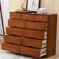 Traditional Solid Wood Storage Chest Soft-Close Drawers Bedroom Dresser