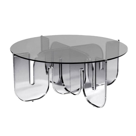 Abstract Coffee Table Modern Glass Top Coffee Cocktail Table Clearhalo 'Coffee & Accent Tables' 'Coffee Tables' 'coffee_tables' 'furn' 'furn_coffee_tables' 'Furniture' 'Living Room Furniture' 1200x1200_1776a6dc-1370-422e-b677-a7aa6e3bc507