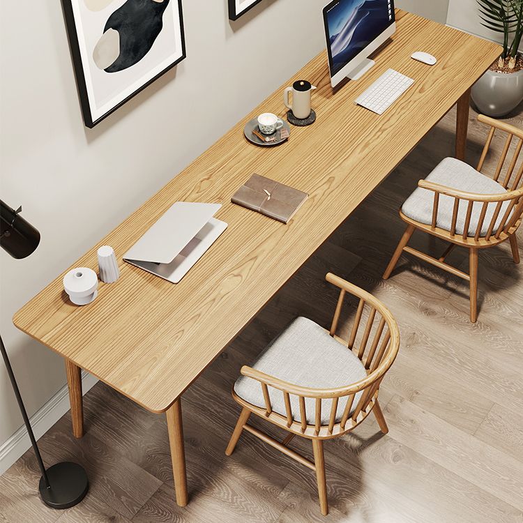 Modern Style Home Writing Desk Curved Solid Wood Office Desk Clearhalo 'furn' 'furn_office_desk' 'Furniture' 'furniture_office_desk' 'Office Desks' 'Office Furniture' 'office_desk' 1200x1200_17793610-4fb4-4c5e-924a-2db5f919c18d