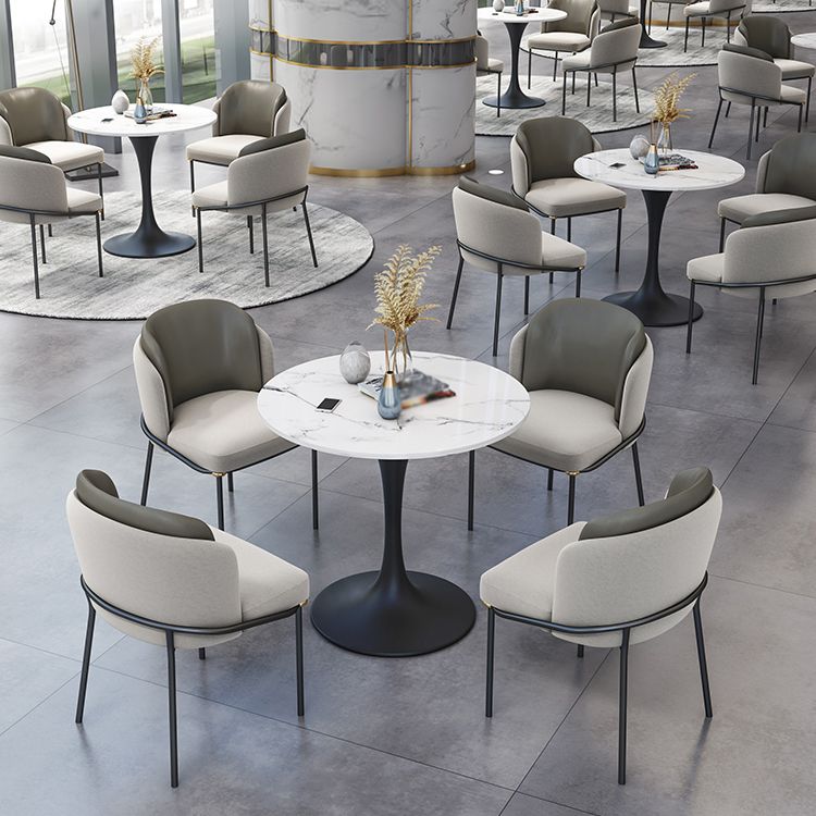 Modern 1/2/4 Pieces Dining Set Round Sintered Stone Dining Table Set Clearhalo 'Dining Room Sets' 'Dining Tables & Seating' 'dining_room_set' 'furn' 'furn_dining_room_set' 'Furniture' 'furniture_dining_room_set' 'Kitchen & Dining Furniture' 1200x1200_177afd09-0e96-4cf4-897b-6d71166bd426